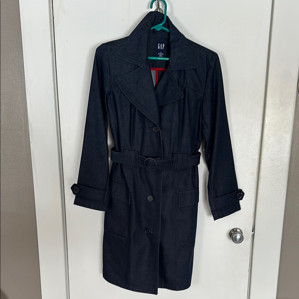 GAP Women's Black Trench Coat